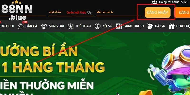 Hướng dẫn đăng nhập 88NN trong 1 phút 